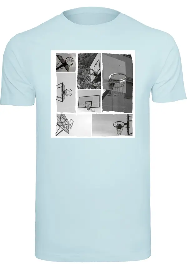 Mister Tee Mister Tee Majica 'Hoop Life'  plava / siva / bijela