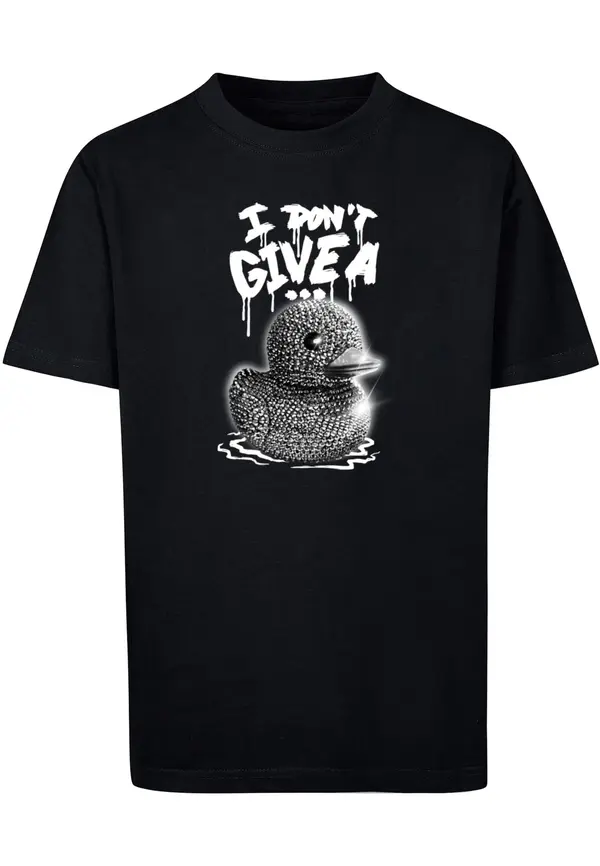 Mister Tee Mister Tee Majica 'I Don't Give A'  siva / crna / bijela