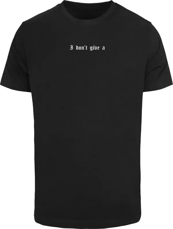 Mister Tee Mister Tee Majica 'I Don't Give A'  siva / crna / bijela