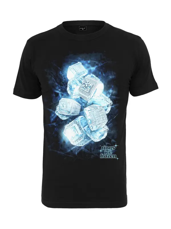 Mister Tee Mister Tee Majica 'Ice Rings'  svijetloplava / crna / bijela