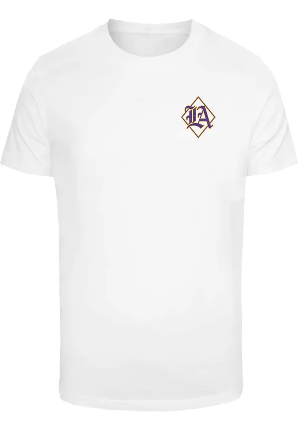 Mister Tee Mister Tee Majica 'LA City Print'  žuta / ljubičasta / crna / bijela