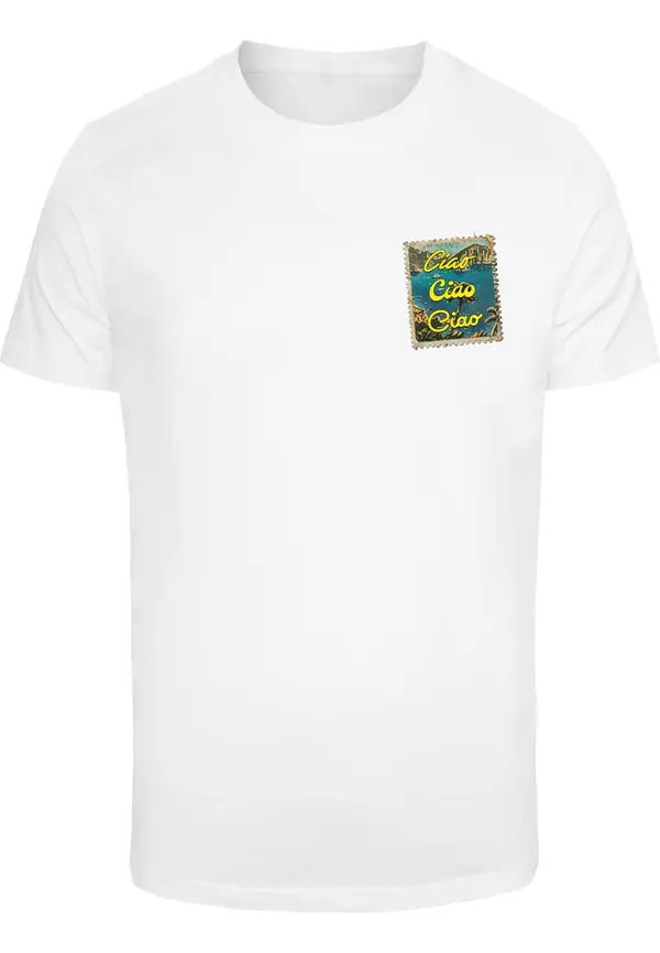 Mister Tee Mister Tee Majica 'La Vita E Breve'  plava / žuta / zelena / bijela