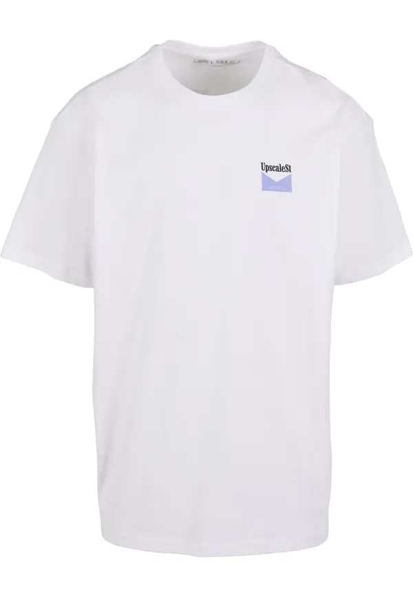 Mister Tee Mister Tee Majica 'Live Bold'  plava / bijela