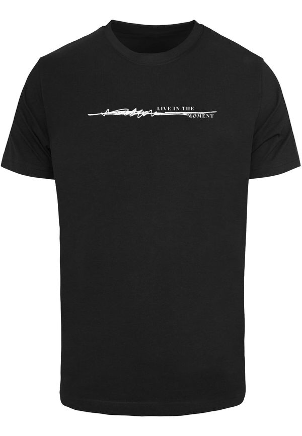 Mister Tee Mister Tee Majica 'Live In The Moment'  plava / smeđa / crna / bijela