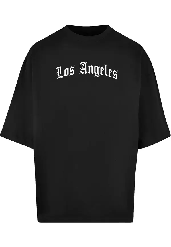 Mister Tee Mister Tee Majica 'Los Angeles'  crna / bijela