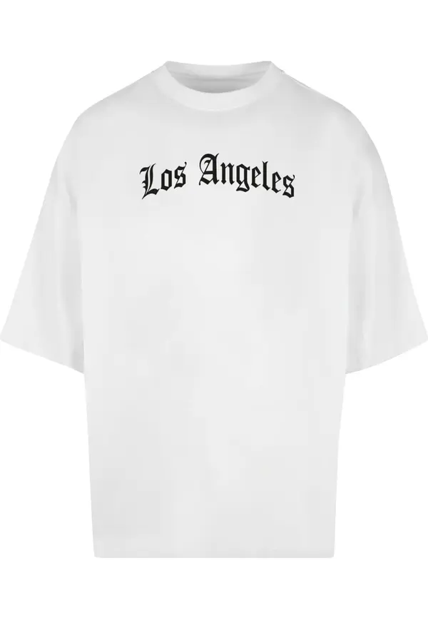Mister Tee Mister Tee Majica 'Los Angeles'  crna / bijela