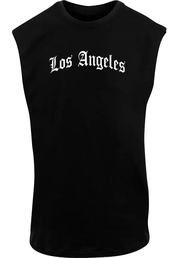 Mister Tee Mister Tee Majica 'Los Angeles'  crna / bijela