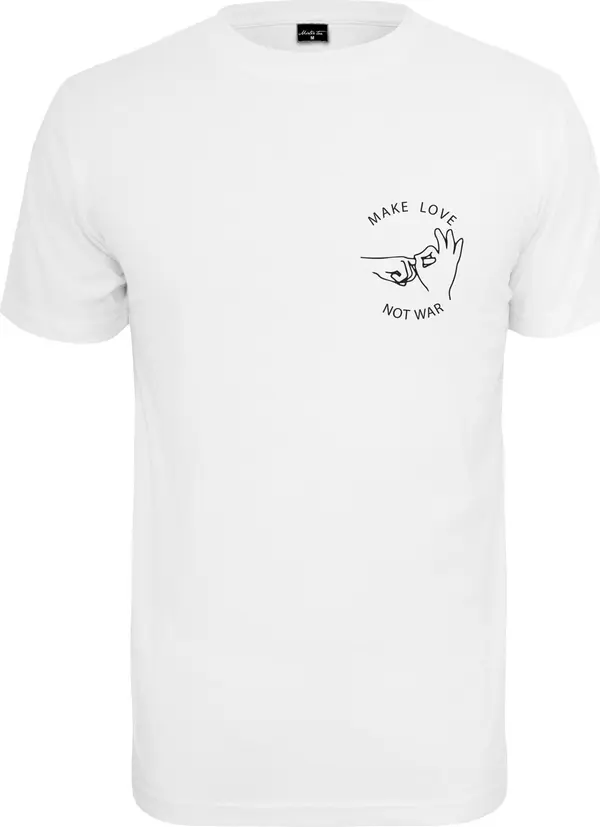 Mister Tee Mister Tee Majica 'Make Love Tee'  crna / bijela