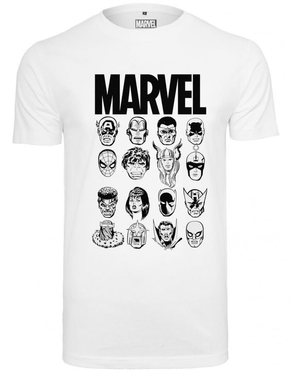 Mister Tee Mister Tee Majica 'Marvel Crew Tee'  crna / bijela