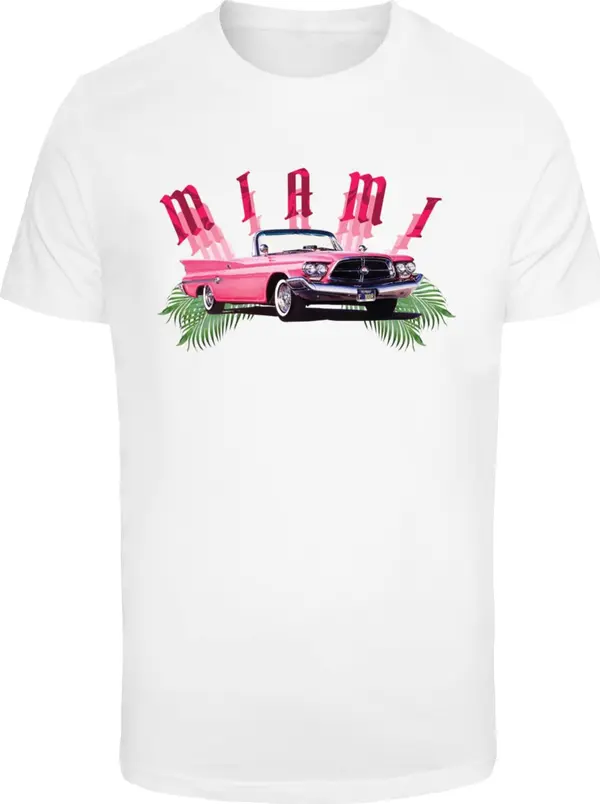 Mister Tee Mister Tee Majica 'Miami Car'  zelena / rubin crvena / crna / bijela