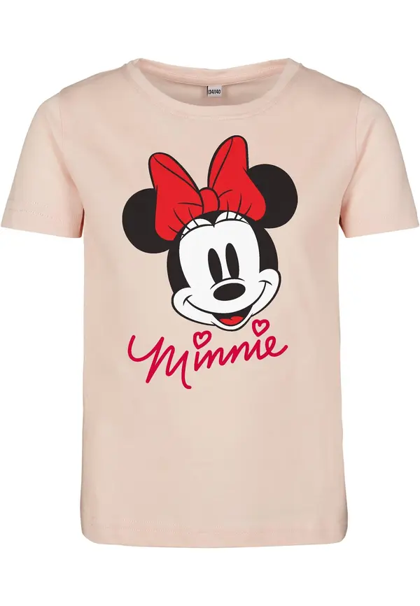 Mister Tee Mister Tee Majica 'Minnie Mouse'  puder roza / vatreno crvena / crna / bijela