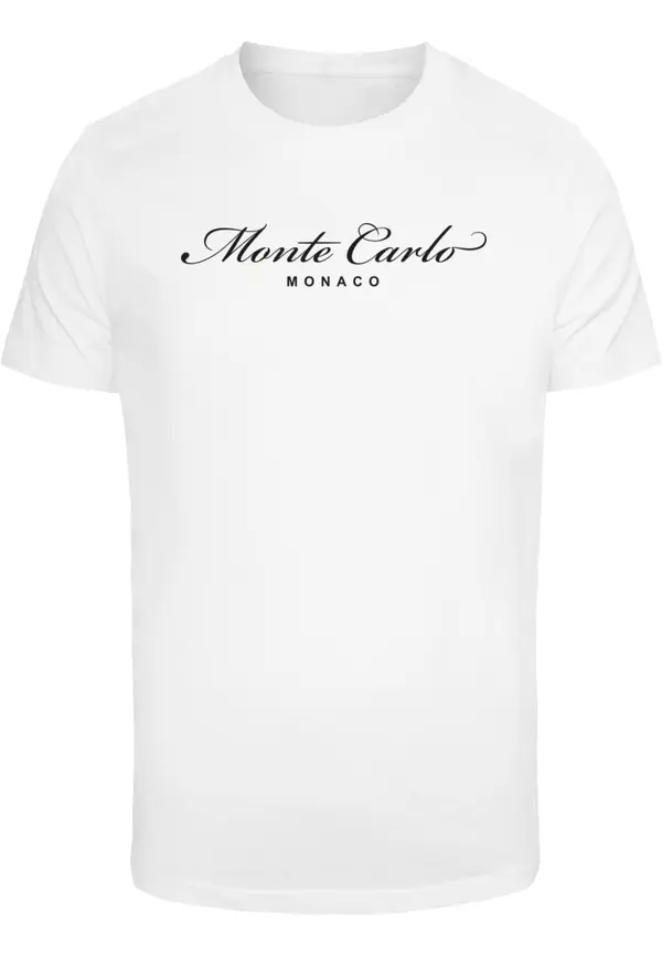 Mister Tee Mister Tee Majica 'Monaco Monte Carlo'  crna / bijela
