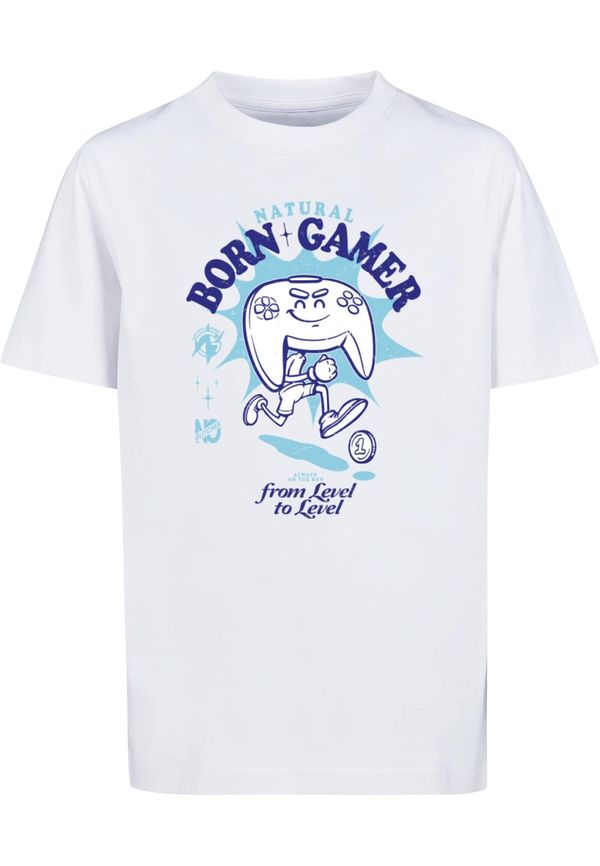 Mister Tee Mister Tee Majica 'Natural Born Gamer'  plava / svijetloplava / bijela