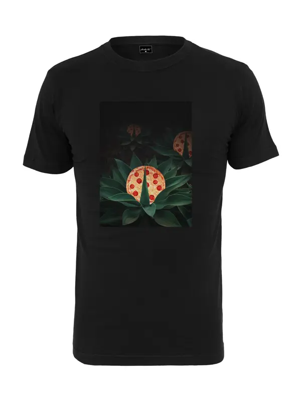 Mister Tee Mister Tee Majica 'Pizza Plant'  zelena / narančasta / crvena / crna