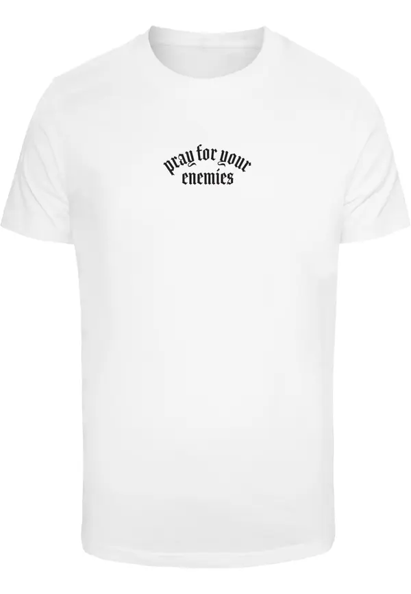 Mister Tee Mister Tee Majica 'Pray For Your Enemies'  miks boja / bijela