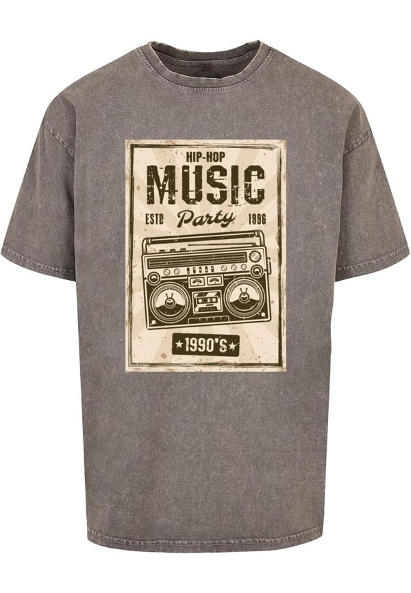 Mister Tee Mister Tee Majica 'Retro Boom'  bež melange / siva