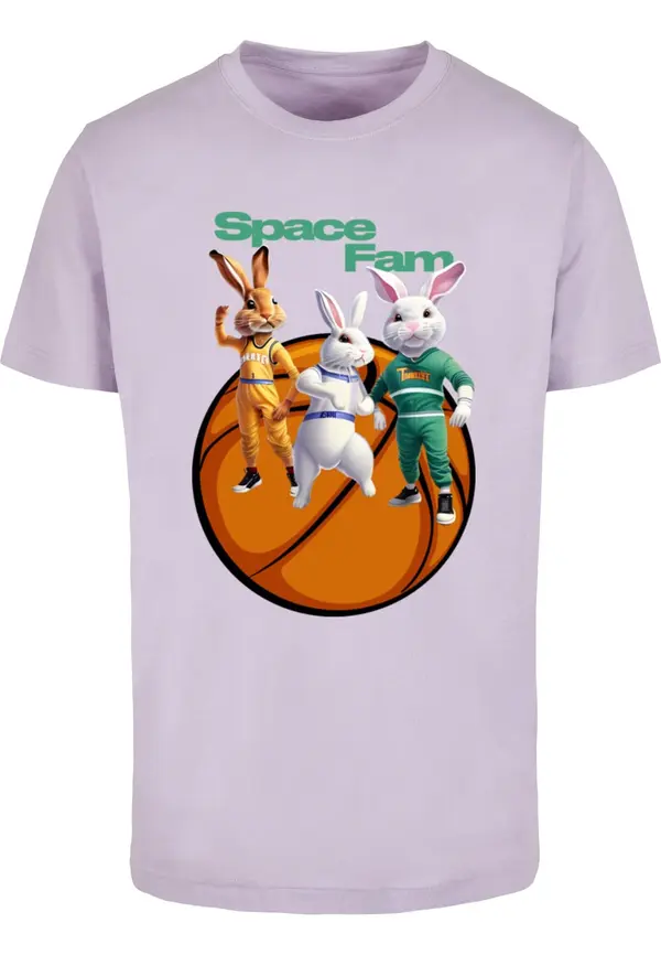 Mister Tee Mister Tee Majica 'Space Fam'  svijetloljubičasta / miks boja
