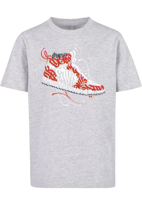 Mister Tee Mister Tee Majica 'Tagged Sneaker'  svijetlosiva / narančasta / bijela