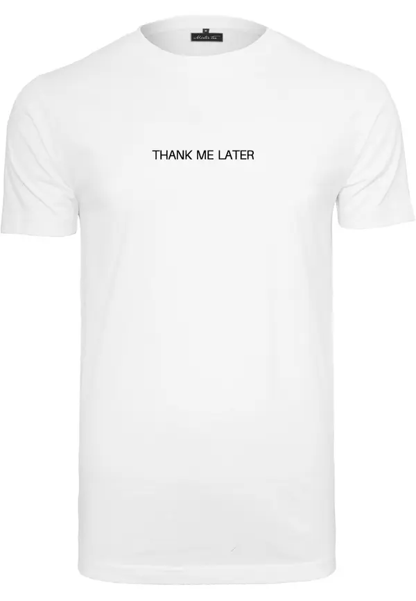 Mister Tee Mister Tee Majica 'Thank Me Later'  crna / bijela