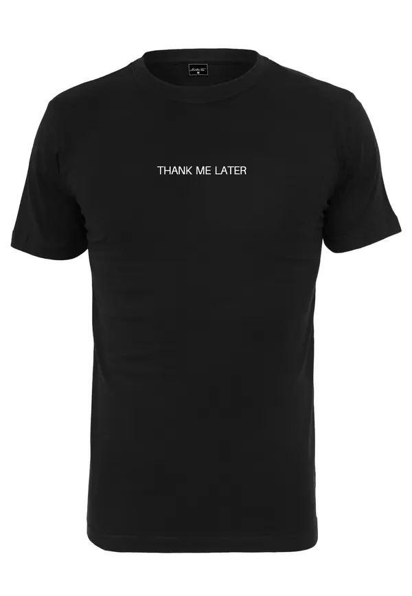 Mister Tee Mister Tee Majica 'Thank Me Later'  crna / bijela