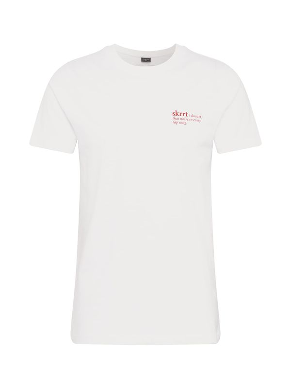 Mister Tee Mister Tee Majica 'That Noise'  crvena / bijela