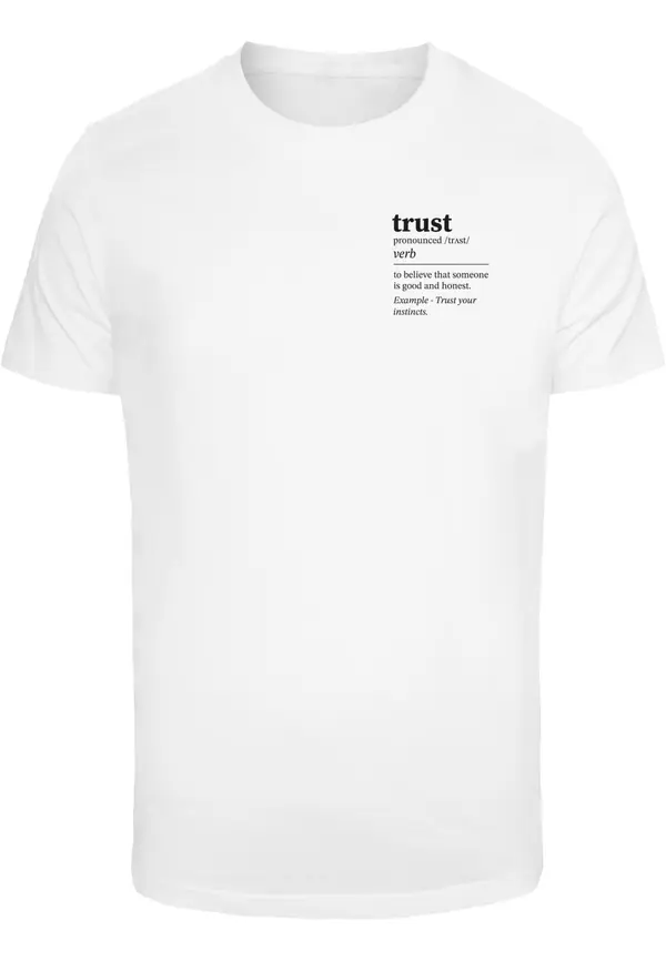 Mister Tee Mister Tee Majica 'Trust Definition'  crna / bijela