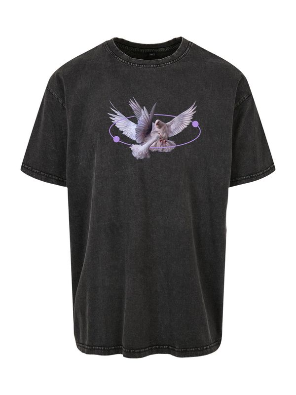 Mister Tee Mister Tee Majica 'Vive la Liberte'  lila / svijetloljubičasta / crna