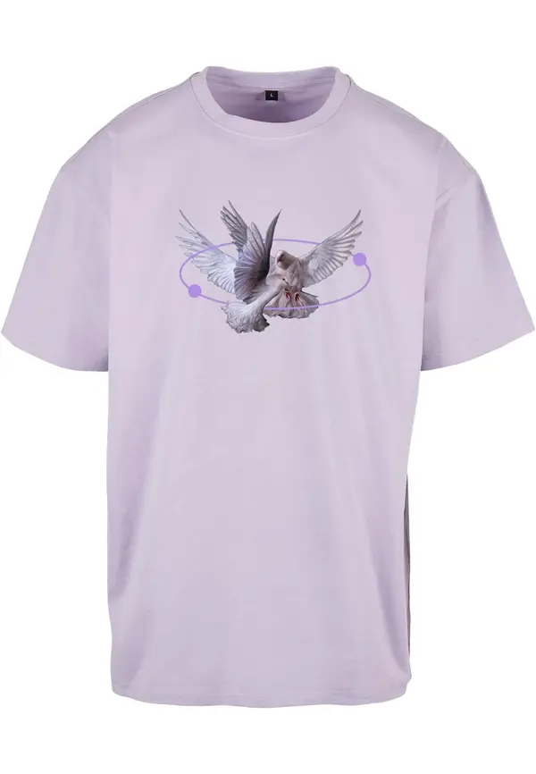 Mister Tee Mister Tee Majica 'Vive la Liberte'  pastelno plava / siva / svijetloljubičasta / bijela