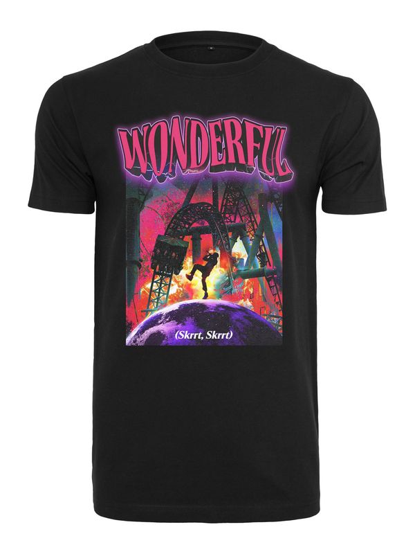 Mister Tee Mister Tee Majica 'Wonderful'  neonsko žuta / neonsko ljubičasta / neonsko roza / crna