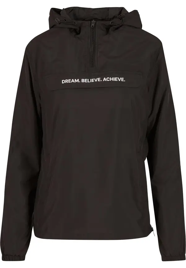 Mister Tee Mister Tee Prijelazna jakna 'Dream Believe Achieve'  crna / bijela