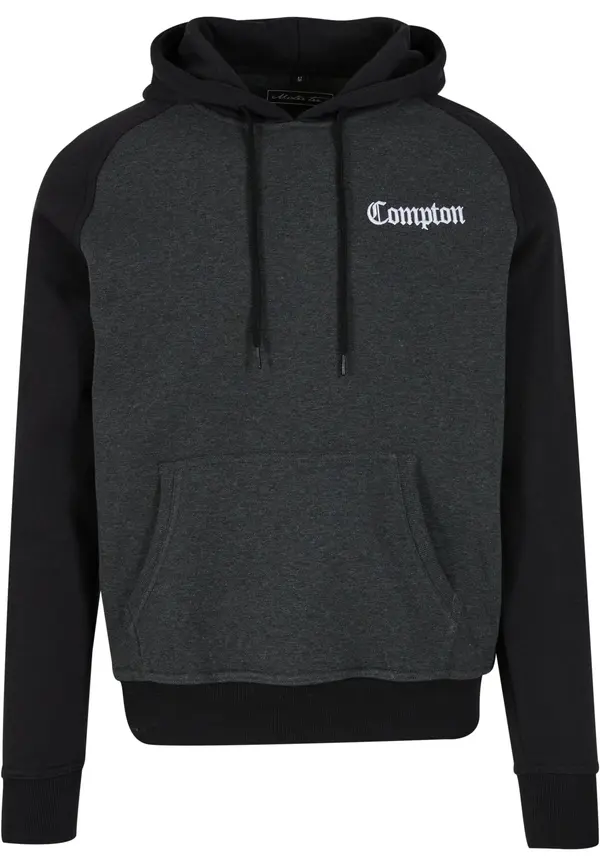 Mister Tee Mister Tee Sweater majica 'Compton'  antracit siva / crna