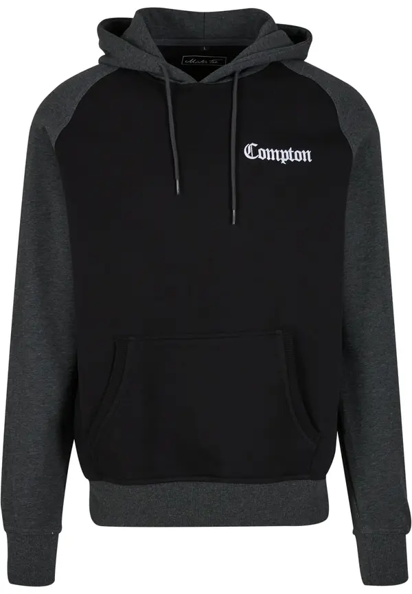 Mister Tee Mister Tee Sweater majica 'Compton'  crna / crna melange / bijela