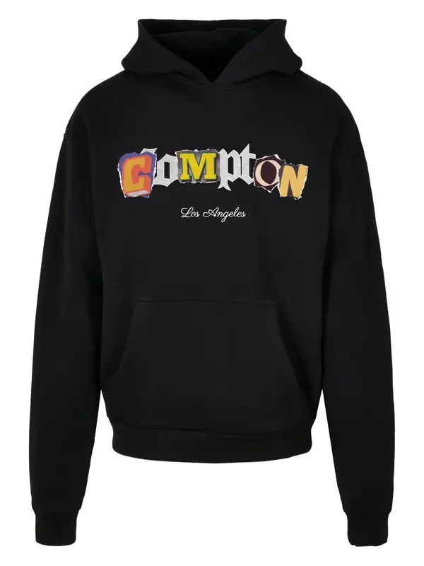 Mister Tee Mister Tee Sweater majica 'Compton L.A.'  žuta / svijetlosiva / narančasta / crna