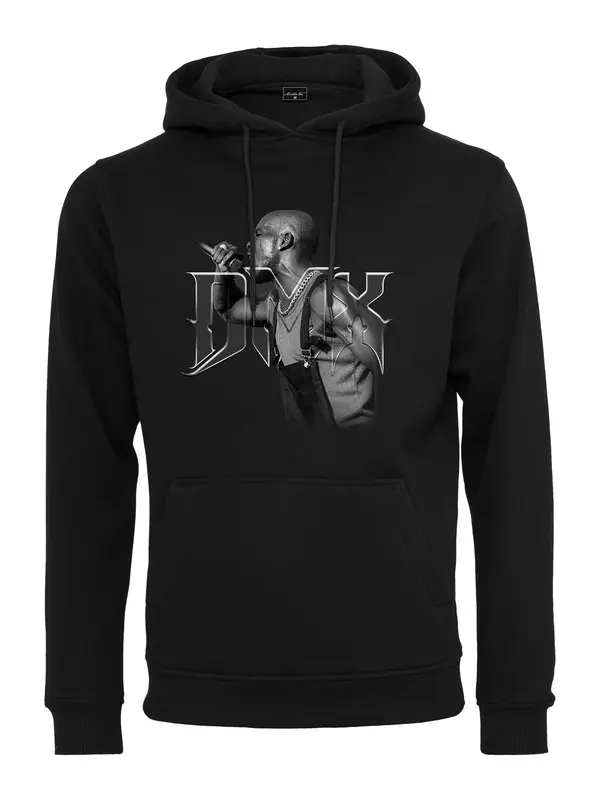 Mister Tee Mister Tee Sweater majica 'DMX Mic'  siva / tamo siva / crna