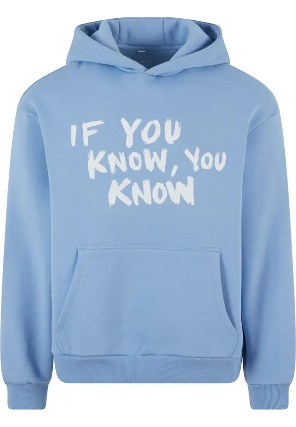 Mister Tee Mister Tee Sweater majica 'If You Know'  svijetloplava / bijela