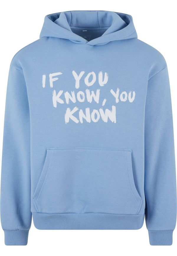 Mister Tee Mister Tee Sweater majica 'If You Know'  svijetloplava / bijela