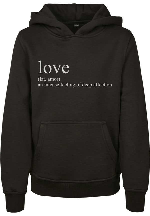 Mister Tee Mister Tee Sweater majica 'Love Definition'  crna / bijela
