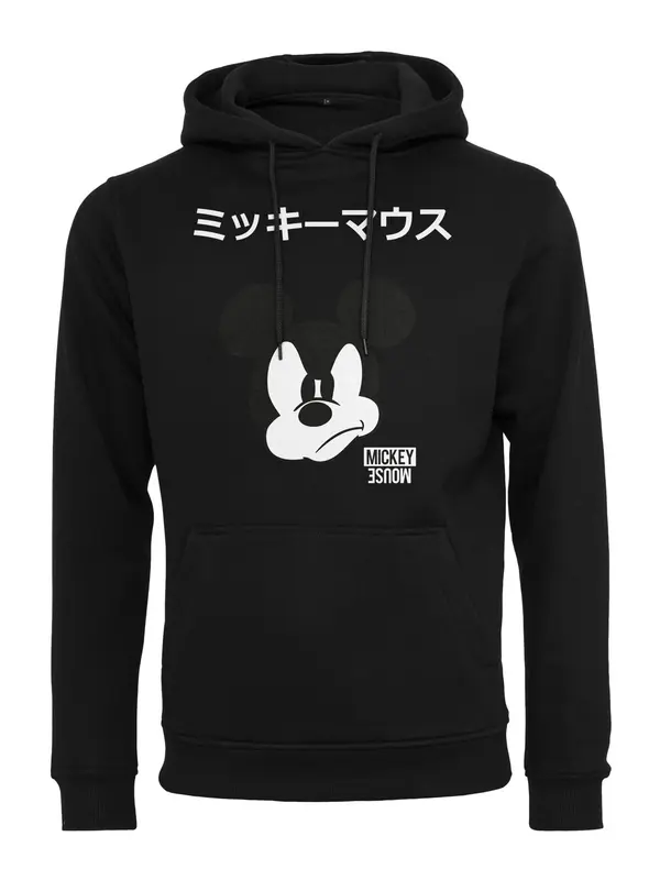 Mister Tee Mister Tee Sweater majica 'Mickey Japanese'  crna / bijela