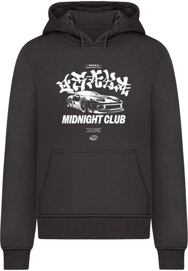 Mister Tee Mister Tee Sweater majica 'Midnight Racing Club'  crna / bijela