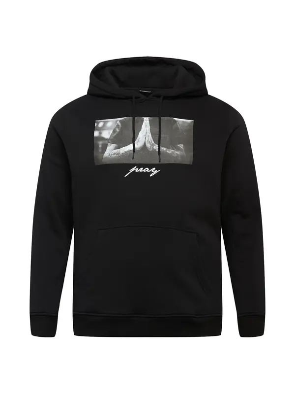 Mister Tee Mister Tee Sweater majica 'Pray'  siva / crna