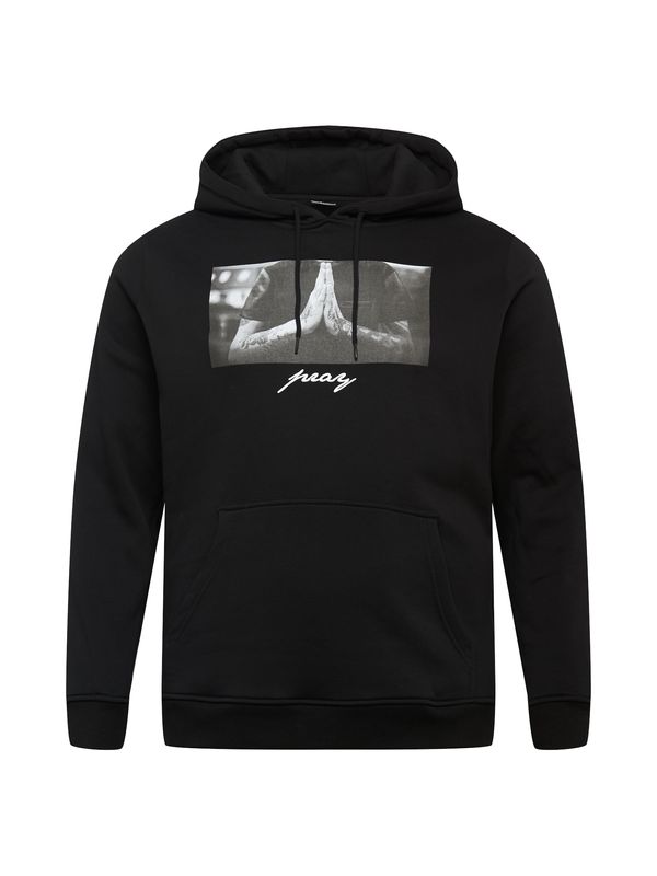 Mister Tee Mister Tee Sweater majica 'Pray'  siva / crna