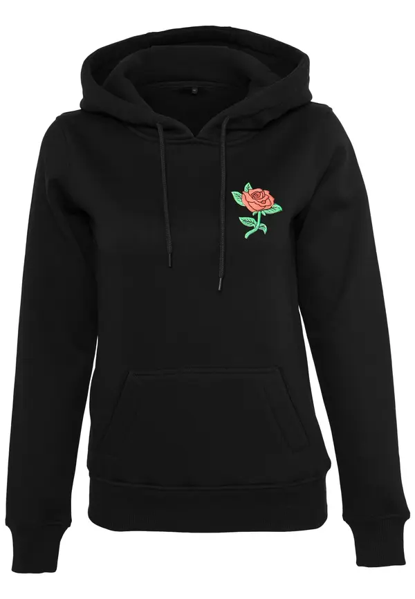 Mister Tee Mister Tee Sweater majica 'Rose'  zelena / crvena / crna