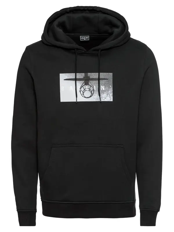 Mister Tee Mister Tee Sweater majica  siva / crna / bijela
