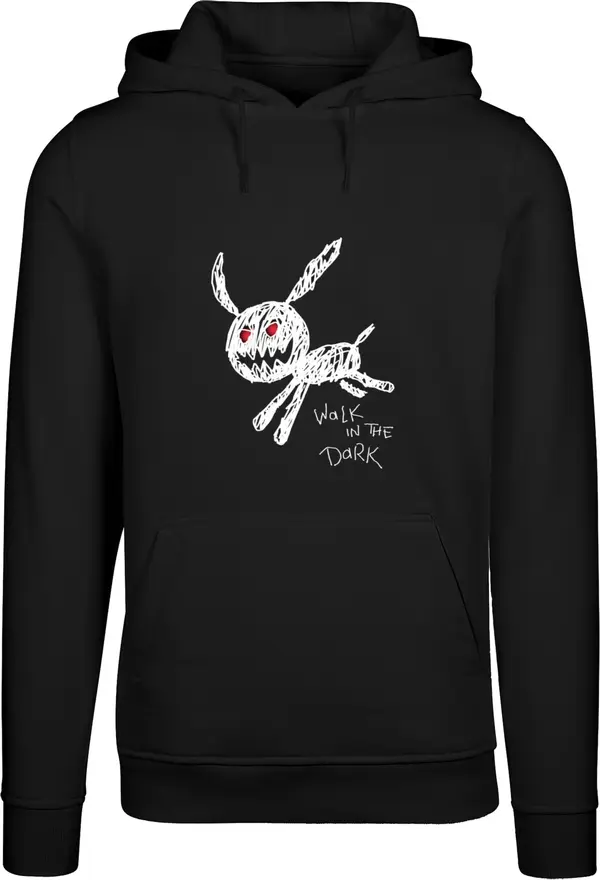 Mister Tee Mister Tee Sweater majica 'Walk In The Dark'  crvena / crna / bijela