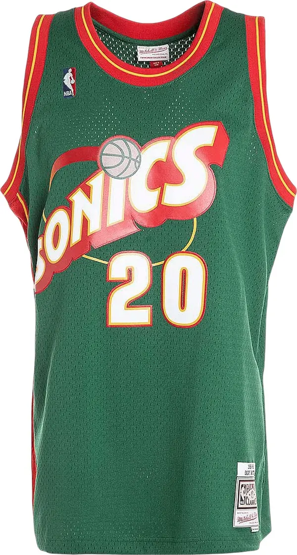Mitchell & Ness Mitchell & Ness Dres 'NBA SS G.P 95-96'  zelena / crvena / vuneno bijela