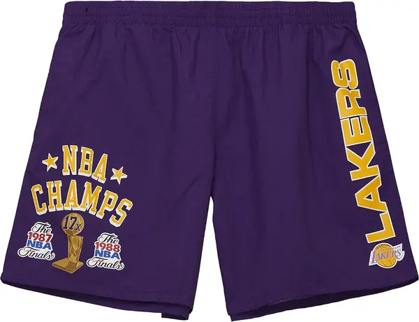 Mitchell & Ness Mitchell & Ness Hlače  žuta / tamno ljubičasta / crna / bijela