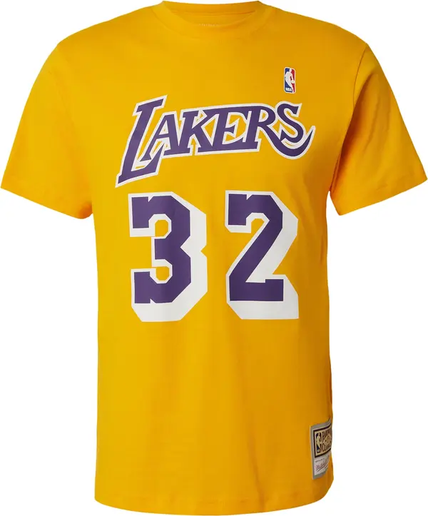 Mitchell & Ness Mitchell & Ness Majica 'NBA LAKERS MAGIC JOHNSON'  zlatno žuta / tamno ljubičasta / bijela