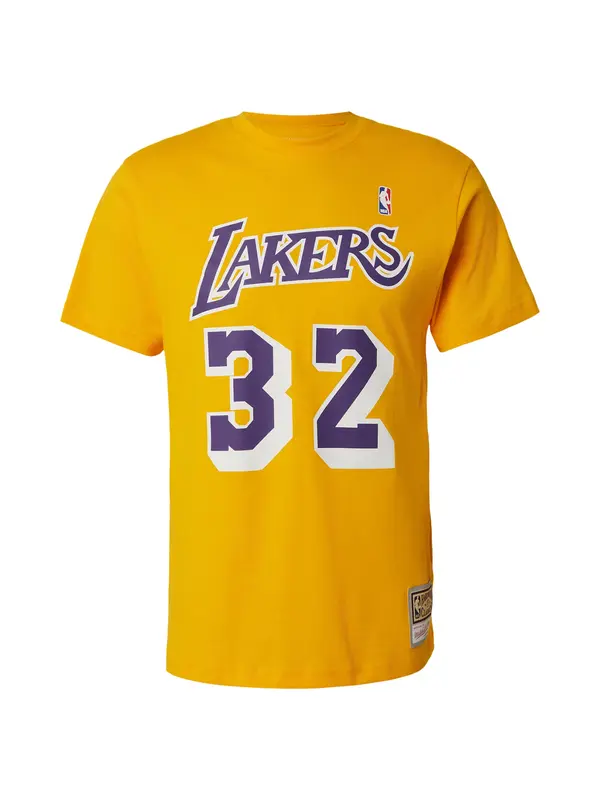 Mitchell & Ness Mitchell & Ness Majica 'NBA LAKERS MAGIC JOHNSON'  zlatno žuta / tamno ljubičasta / bijela