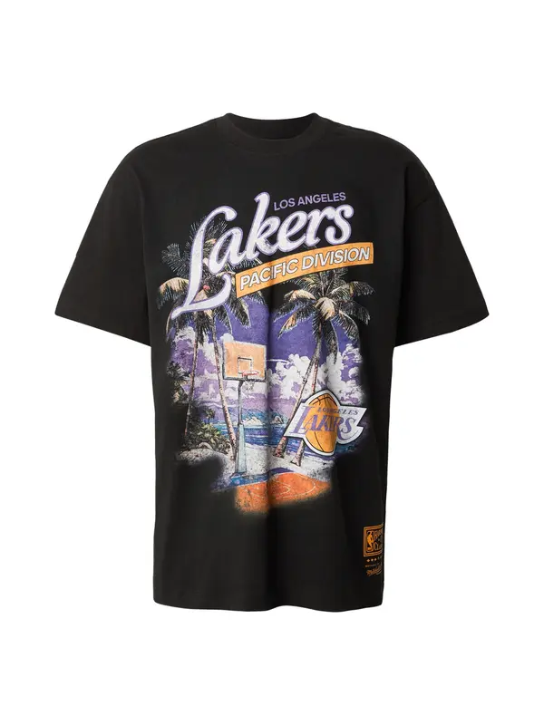 Mitchell & Ness Mitchell & Ness Majica 'NBA PARADISO LOS ANGELES LAKERS'  ljubičasta / narančasta / crna / prljavo bijela
