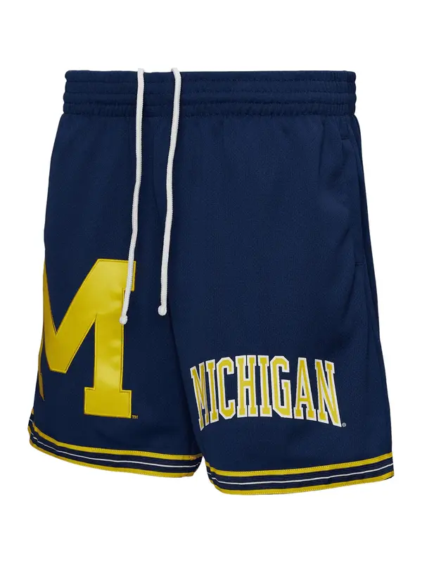 Mitchell & Ness Mitchell & Ness Sportske hlače  mornarsko plava / žuta